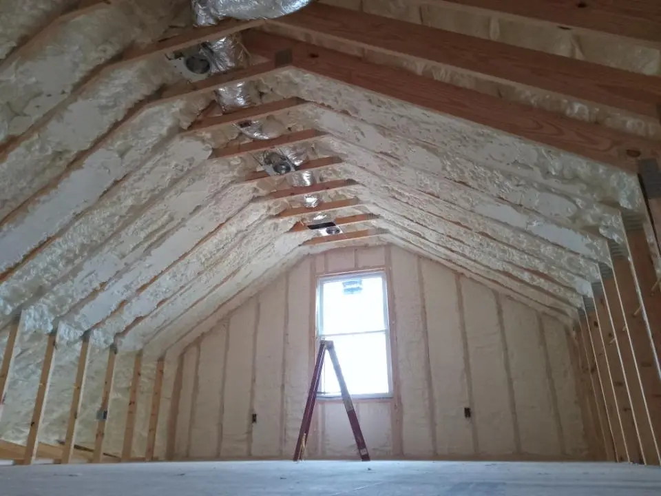 Spray foam roofing application for Crawl Space Insulation project in Kingman